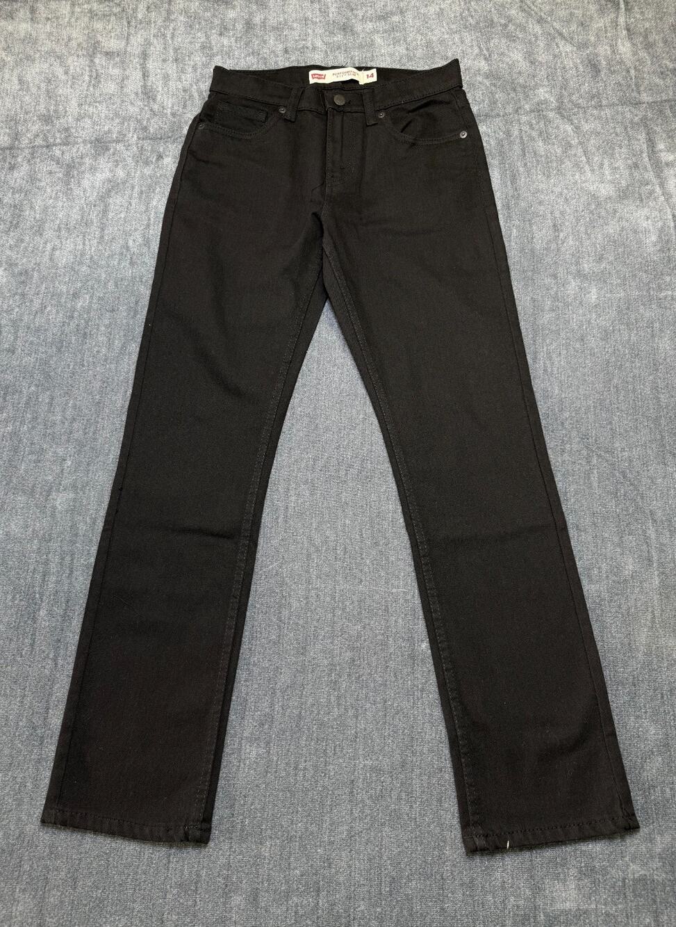 NWT Levi's 511 Performance Slim Fit Jeans Women's 14 Black Dark Wash 5-Pockets
